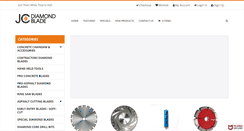 Desktop Screenshot of jcdiamondblades.com